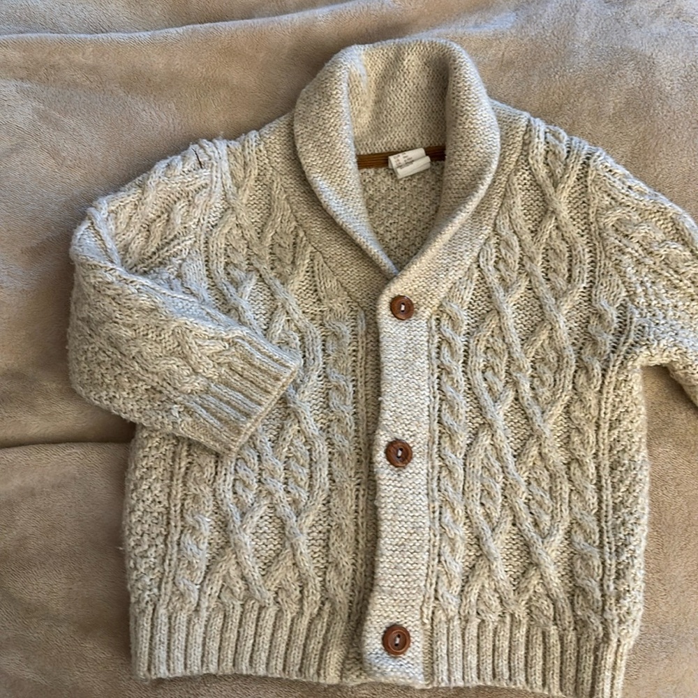 Boys cardigan, sz 9 months, H&M